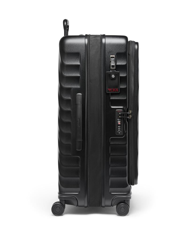 Tumi 19 Degree Large Front Access Expandable Checked Black Texture-Harde kofferter-BagBrokers