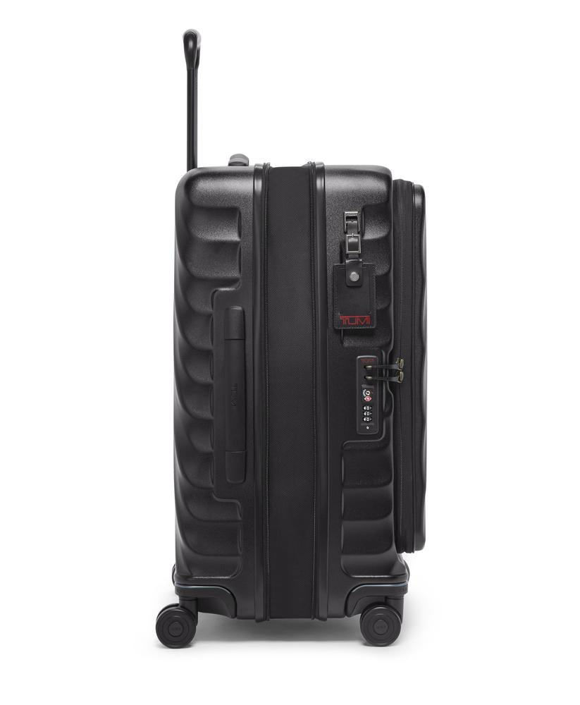 Tumi 19 Degree Medium Front Access Expandable Checked Black Texture-Harde kofferter-BagBrokers