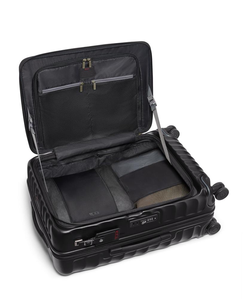 Tumi 19 Degree Medium Front Access Expandable Checked Black Texture-Harde kofferter-BagBrokers