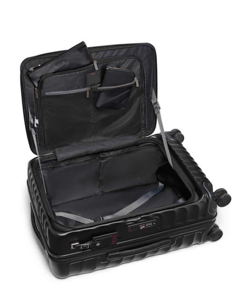 Tumi 19 Degree Medium Front Access Expandable Checked Black Texture-Harde kofferter-BagBrokers