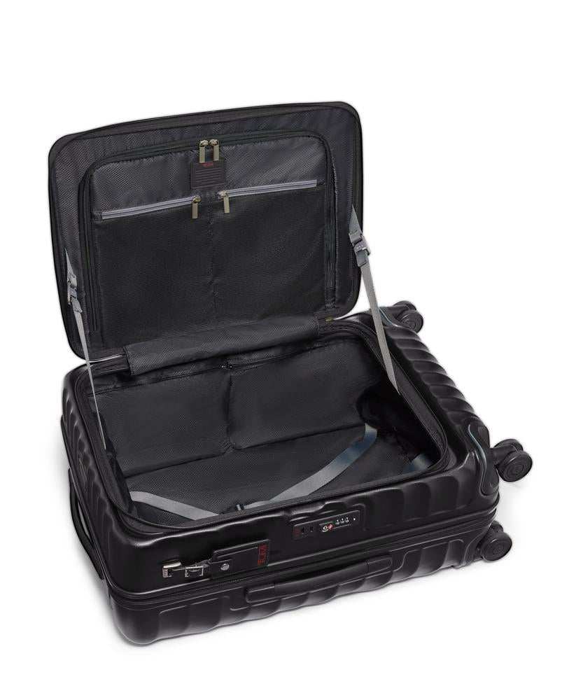 Tumi 19 Degree Medium Front Access Expandable Checked Black Texture-Harde kofferter-BagBrokers