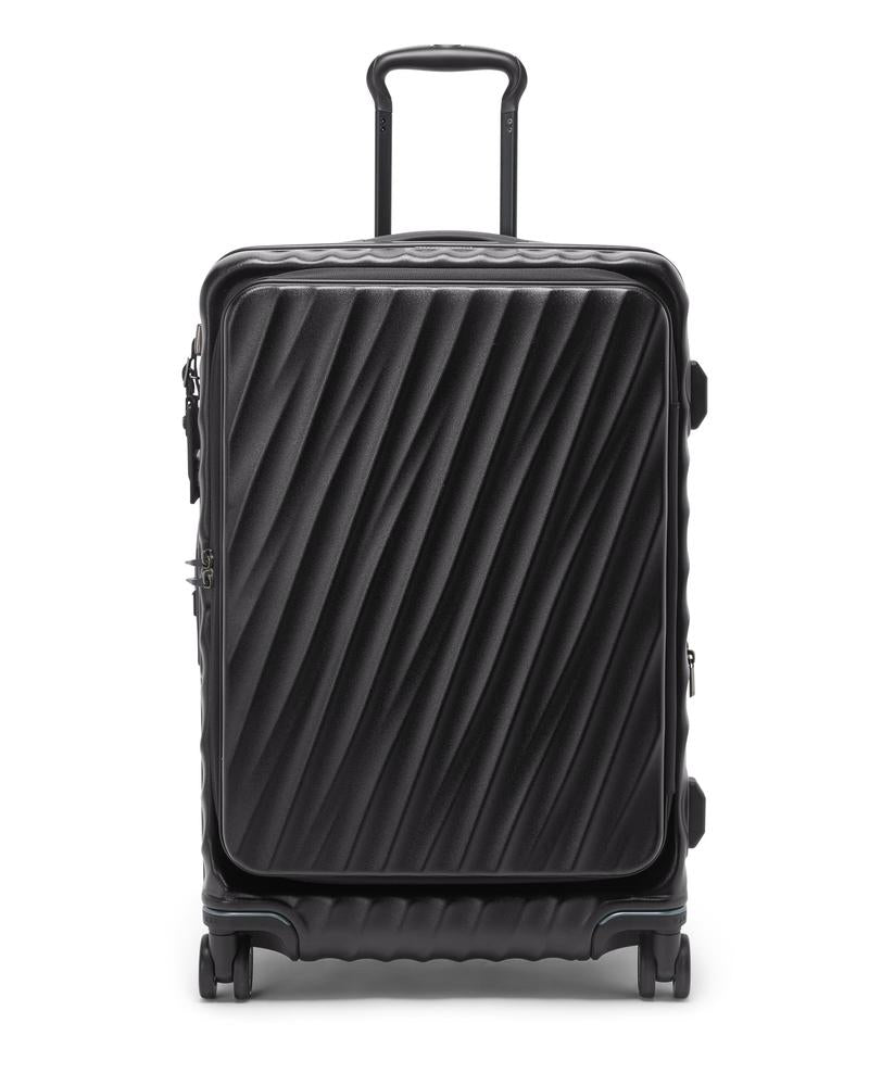 Tumi 19 Degree Medium Front Access Expandable Checked Black Texture-Harde kofferter-BagBrokers