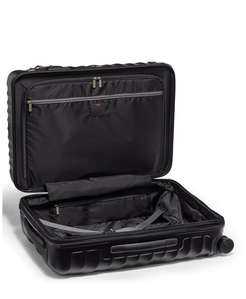 Tumi 19 Degree Short Trip Expandable Checked Luggage 66 cm Black Texture-Harde kofferter-BagBrokers