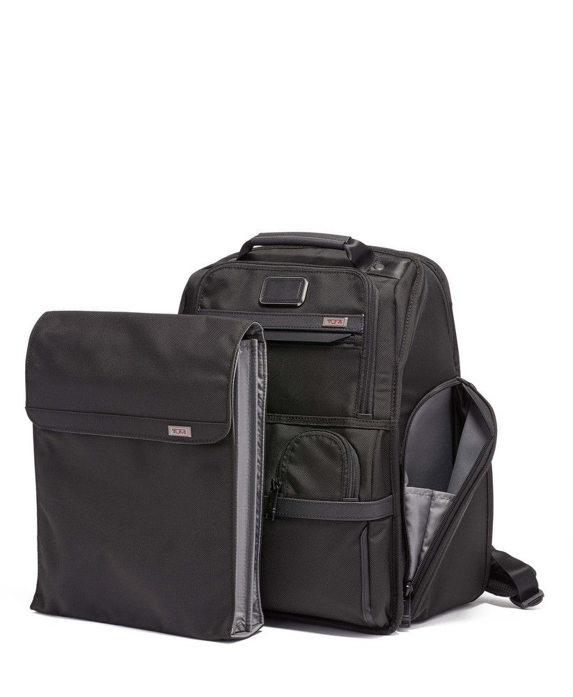 Tumi Alpha 3 Compact Laptop Brief Pack Black-Ryggsekker-BagBrokers