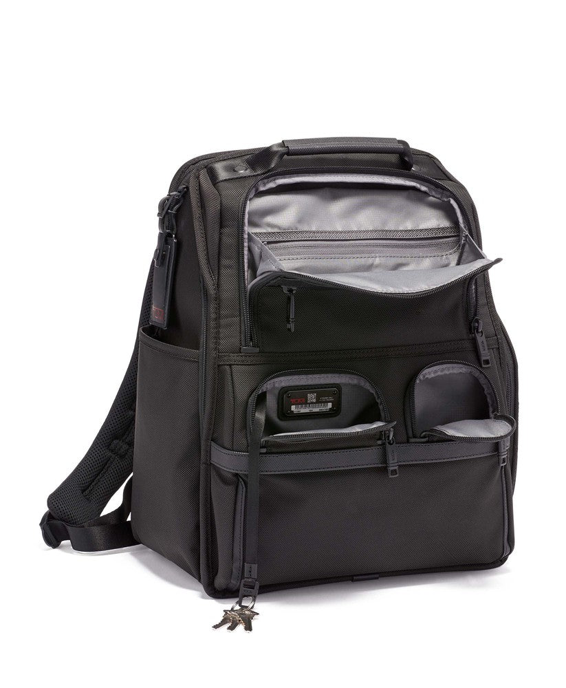 Tumi Alpha 3 Compact Laptop Brief Pack Black-Ryggsekker-BagBrokers