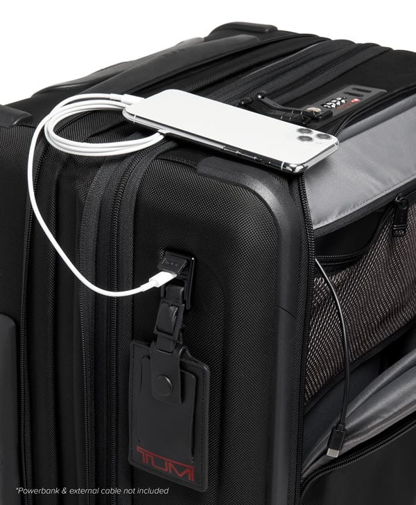 Tumi Alpha 3 Continental Dual Access Expandable Carry-On 56 cm Black-Myke kofferter-BagBrokers