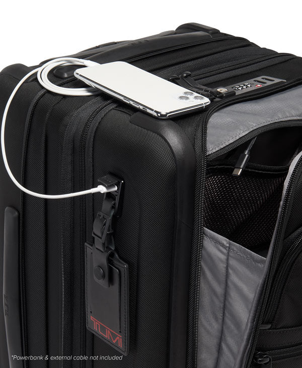 Tumi Alpha 3 International Dual Access Expandable Carry-On 56 cm Black-Myke kofferter-BagBrokers