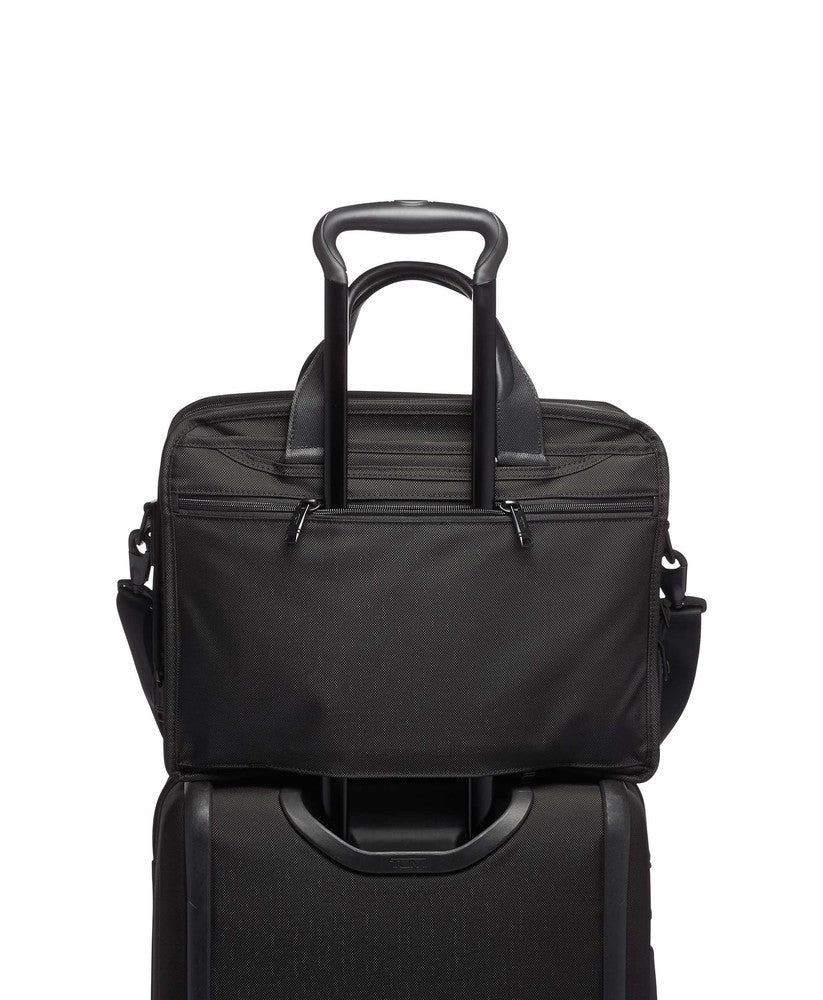 Tumi Alpha 3 Laptop Briefcase Black-Veske-BagBrokers