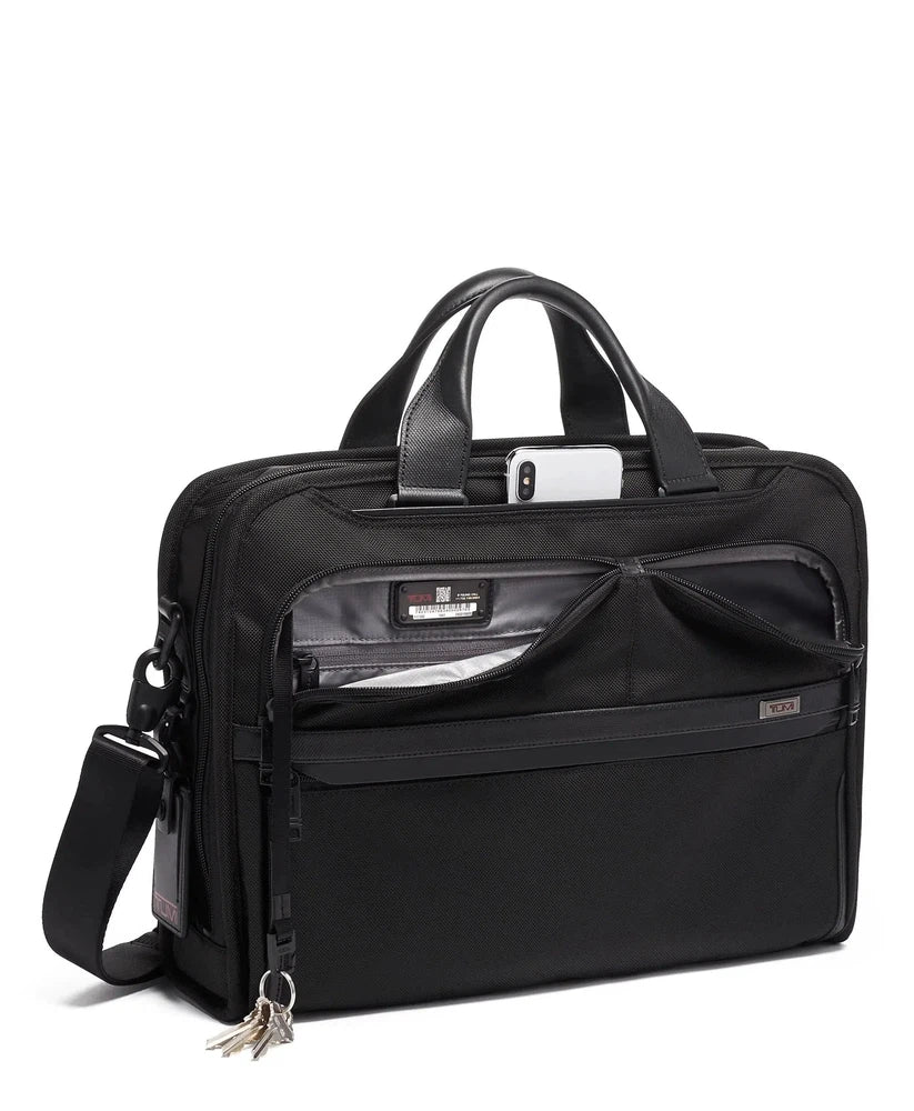 Tumi Alpha 3 Org Portfolio Brief Black-Veske-BagBrokers