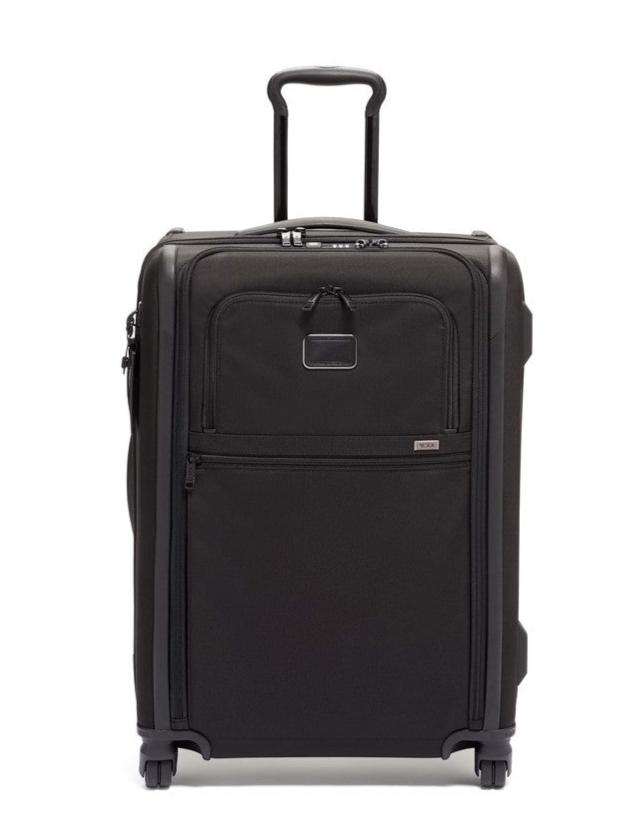 Tumi Alpha 3 Short Trip Expandable Checked Luggage 66 cm Black-Myke kofferter-BagBrokers