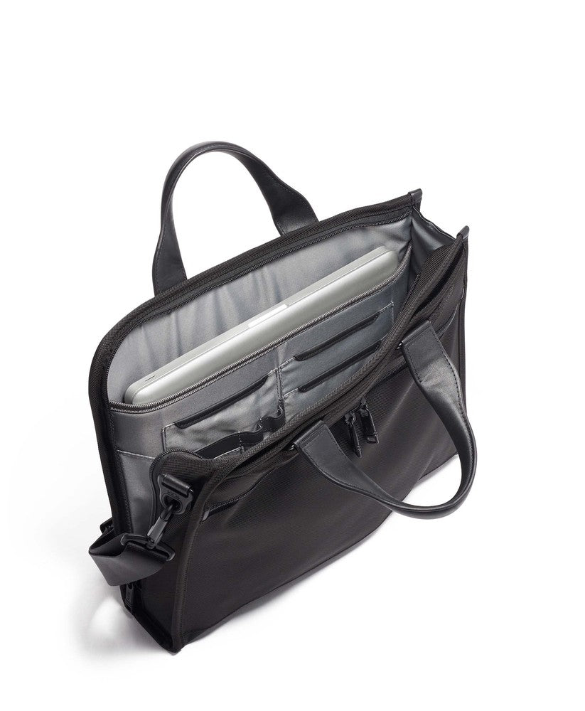 Tumi Alpha 3 Slim Deluxe Portfolio Black-Veske-BagBrokers