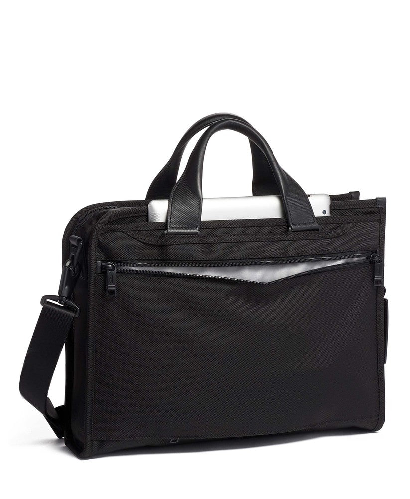 Tumi Alpha 3 Slim Deluxe Portfolio Black-Veske-BagBrokers