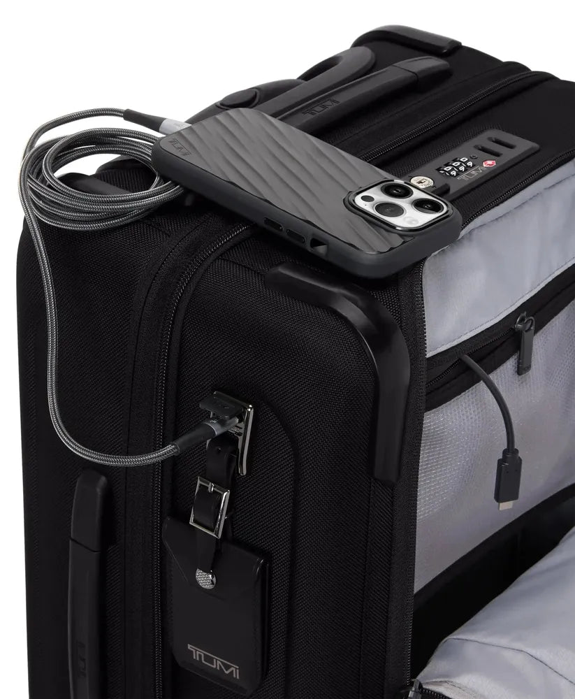 Tumi Alpha 4 Dual Access Expandable Cabin 55 cm Black-Myke kofferter-BagBrokers