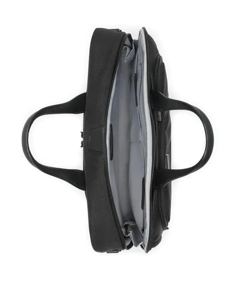 Tumi Alpha 4 Large 17" Briefcase Black-Veske-BagBrokers