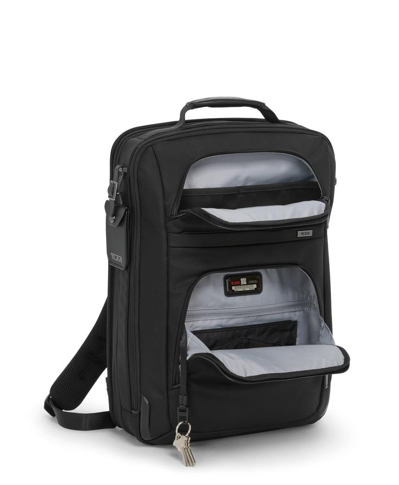 Tumi Alpha 4 Large 17” Expandable Backpack Black-Ryggsekker-BagBrokers