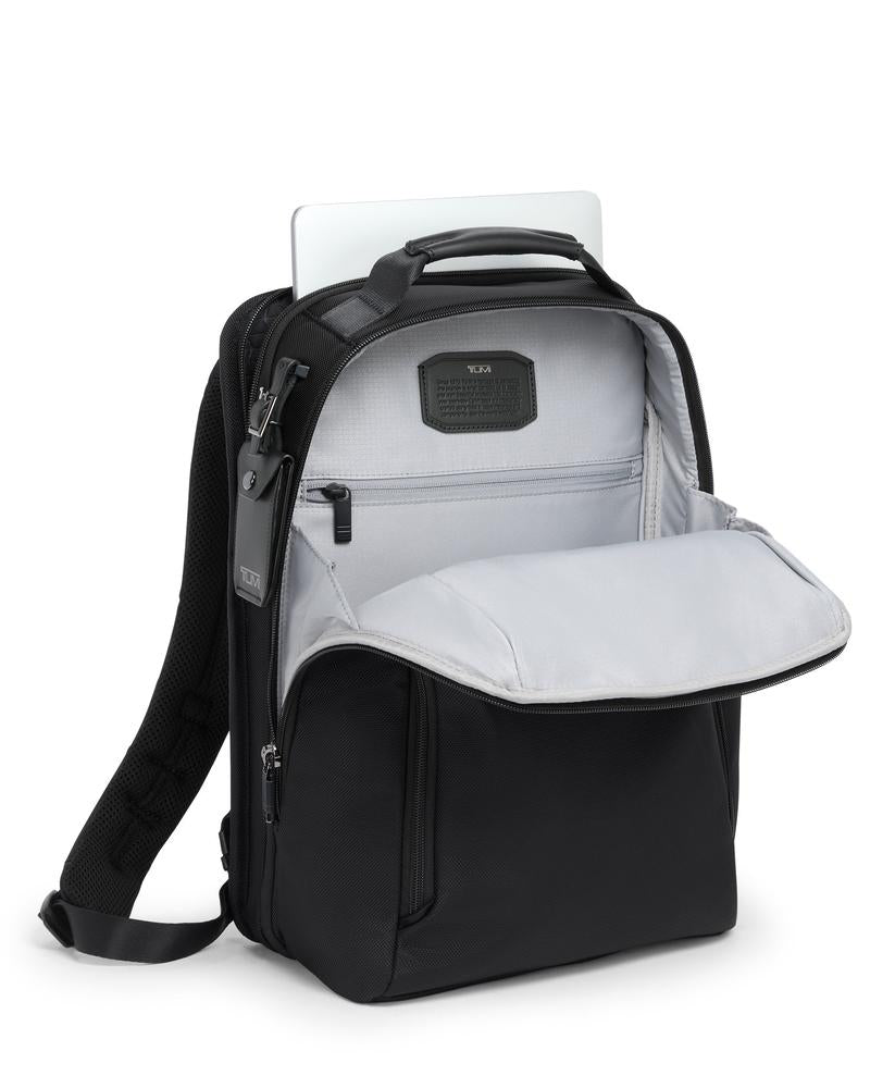 Tumi Alpha 4 Medium 15" Expandable Backpack Black-Ryggsekker-BagBrokers