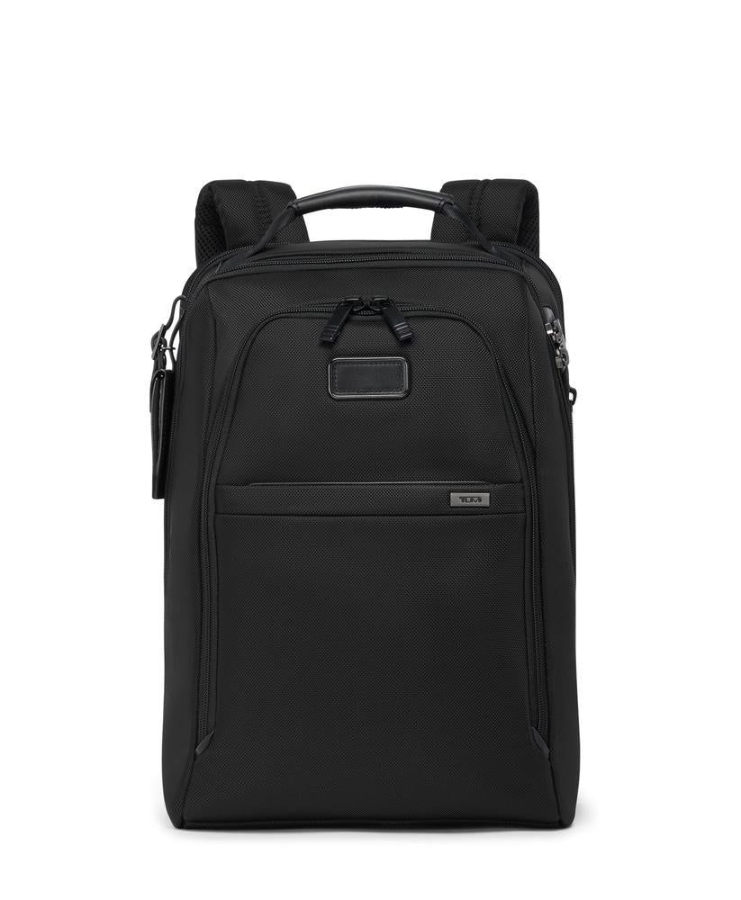 Tumi Alpha 4 Medium 15" Expandable Backpack Black-Ryggsekker-BagBrokers