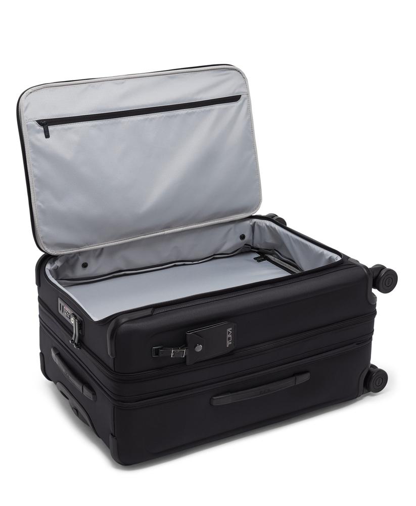 Tumi Alpha 4 Medium Dual Access Expandable Checked 66 cm Black-Myke kofferter-BagBrokers