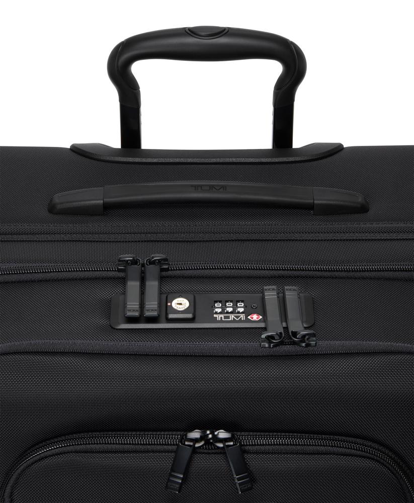 Tumi Alpha 4 Medium Dual Access Expandable Checked 66 cm Black-Myke kofferter-BagBrokers