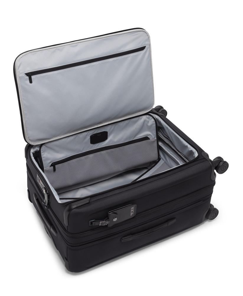 Tumi Alpha 4 Medium Dual Access Expandable Checked 66 cm Black-Myke kofferter-BagBrokers
