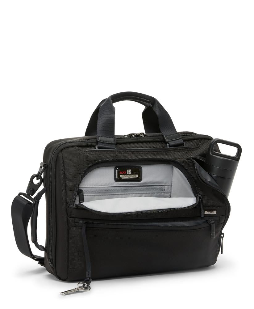 Tumi Alpha 4 Three-Way Convertible Briefcase Black-Veske-BagBrokers