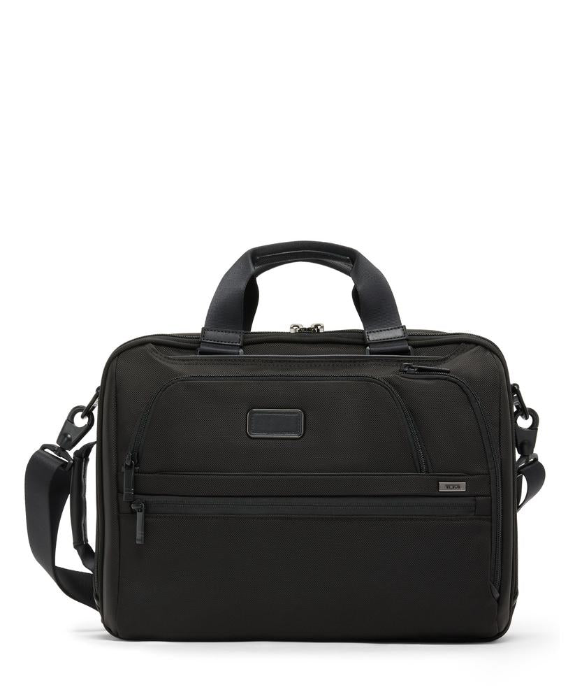 Tumi Alpha 4 Three-Way Convertible Briefcase Black-Veske-BagBrokers