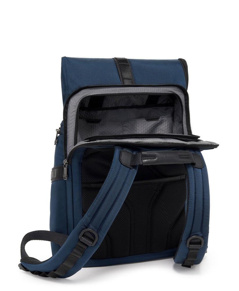 Tumi Alpha Bravo Logistics Flap Lid Backpack Navy-Ryggsekker-BagBrokers