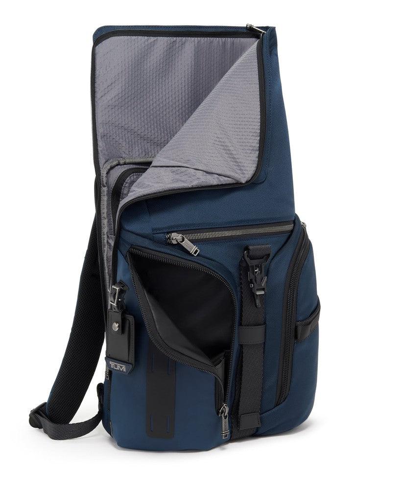 Tumi Alpha Bravo Logistics Flap Lid Backpack Navy-Ryggsekker-BagBrokers