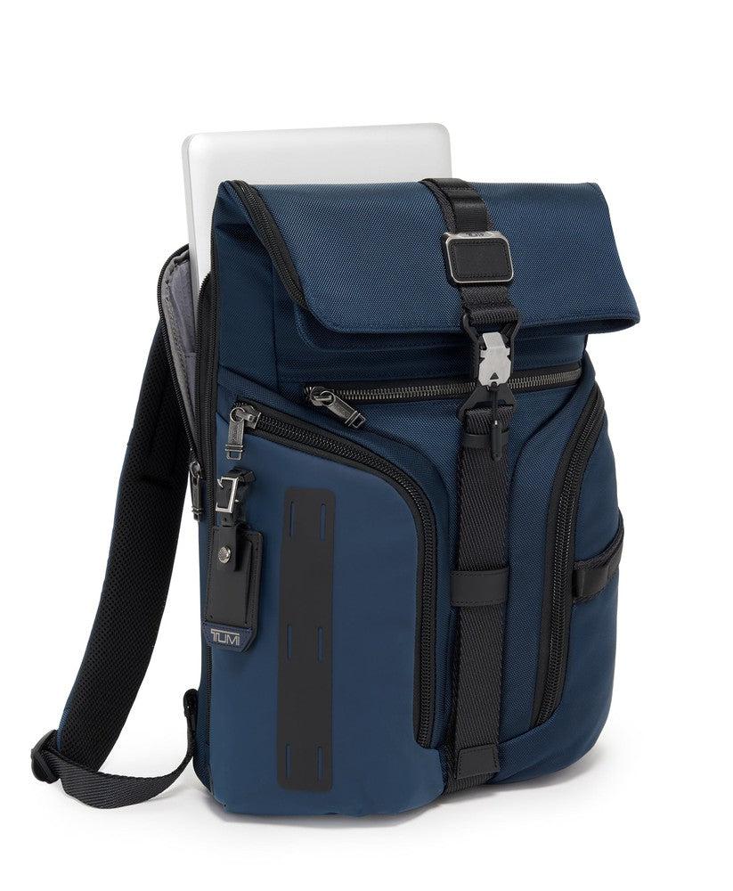 Tumi Alpha Bravo Logistics Flap Lid Backpack Navy-Ryggsekker-BagBrokers