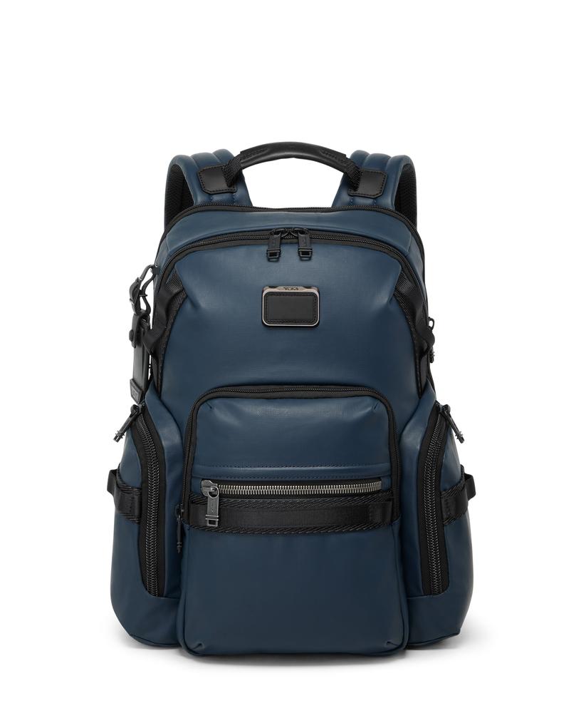 Tumi Alpha Bravo Navigation Backpack Coated Canvas Navy-Ryggsekker-BagBrokers