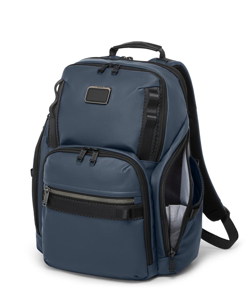 Tumi Alpha Bravo Search Backpack Coated Canvas Navy-Ryggsekker-BagBrokers
