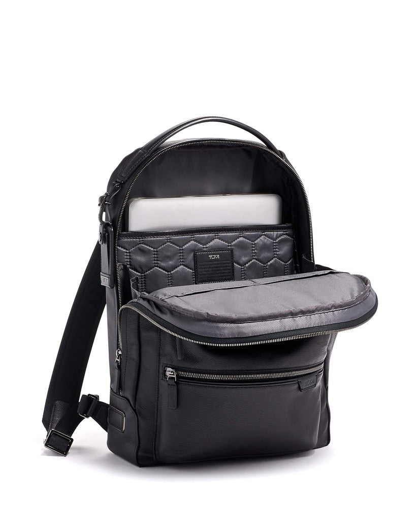 Tumi Harrison Bradner Backpack i skinn Black-Ryggsekker-BagBrokers