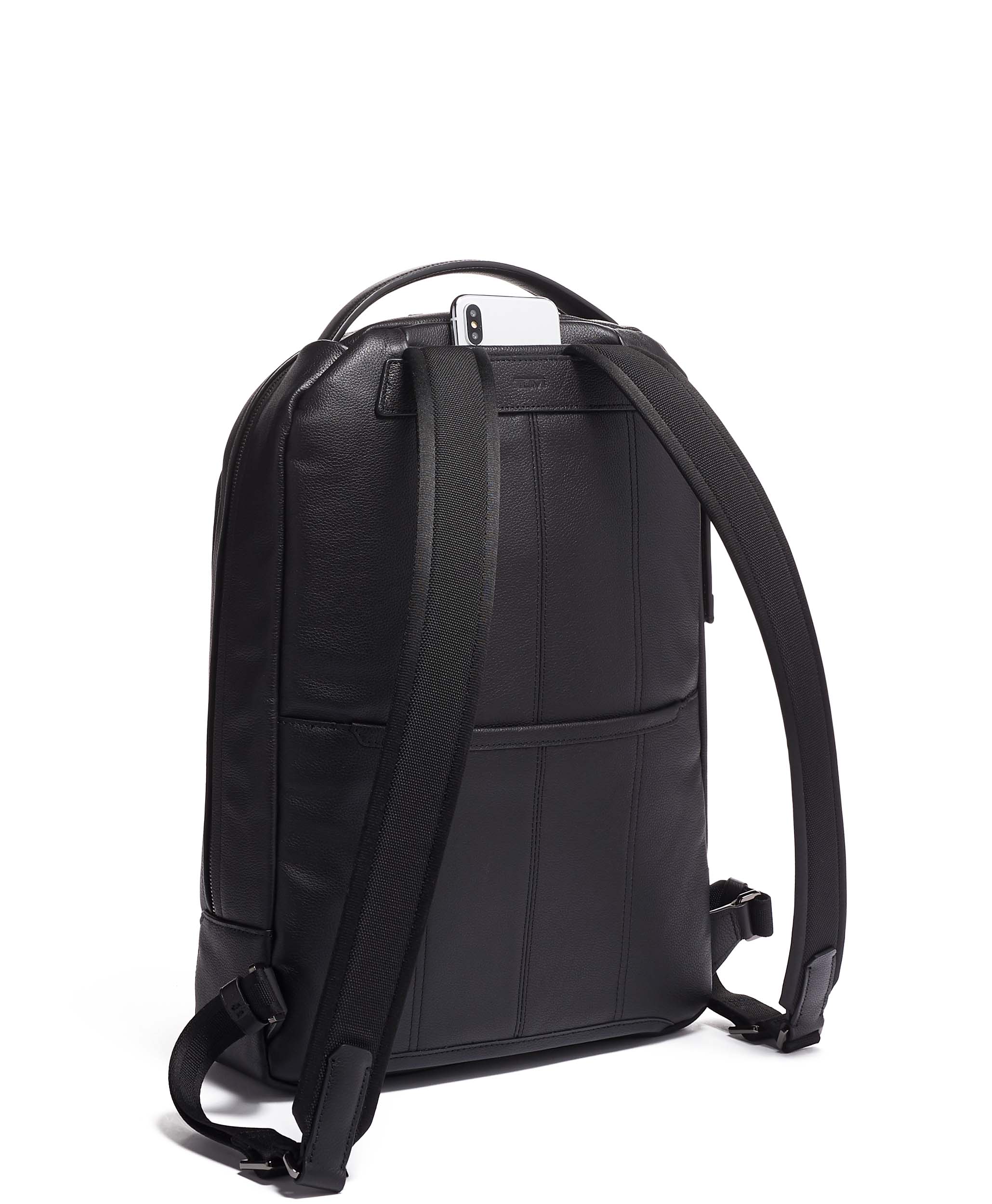 Tumi Harrison Bradner Backpack i skinn Black-Ryggsekker-BagBrokers