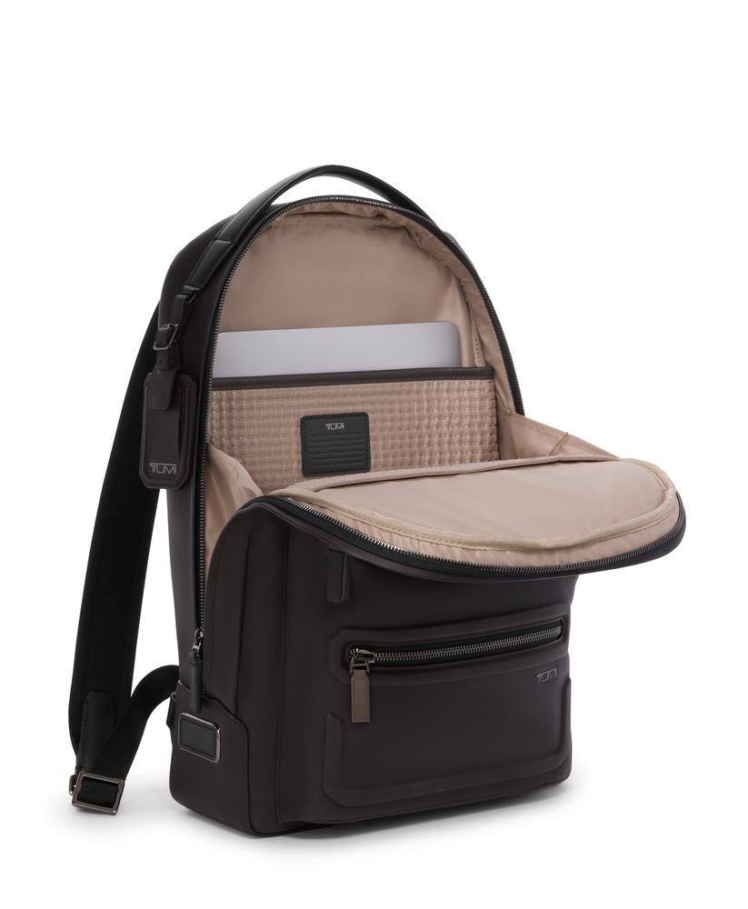 Tumi Harrison Bradner Backpack i skinn Espresso Brown-Ryggsekker-BagBrokers