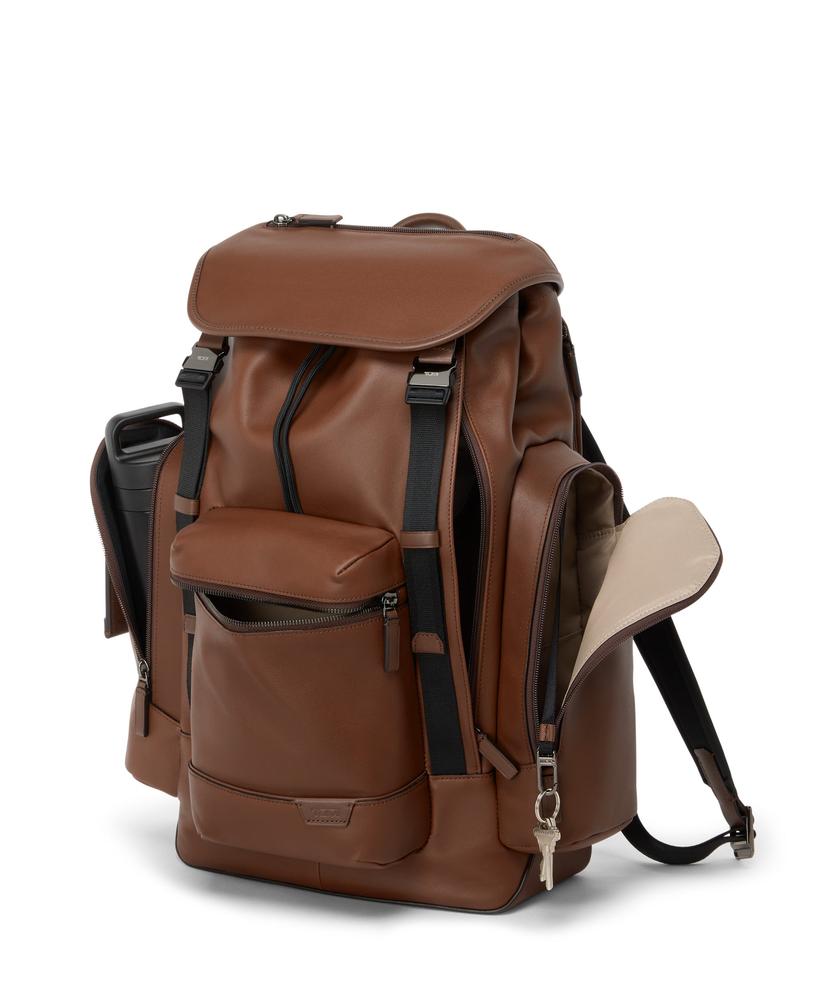 Tumi Harrison Griffen Flap Backpack Cognac-Ryggsekker-BagBrokers
