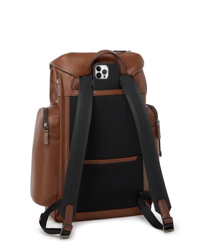 Tumi Harrison Griffen Flap Backpack Cognac-Ryggsekker-BagBrokers