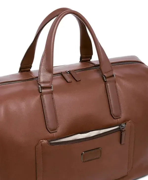 Tumi Harrison Nelson Duffel i skinn Cognac-Bagger-BagBrokers