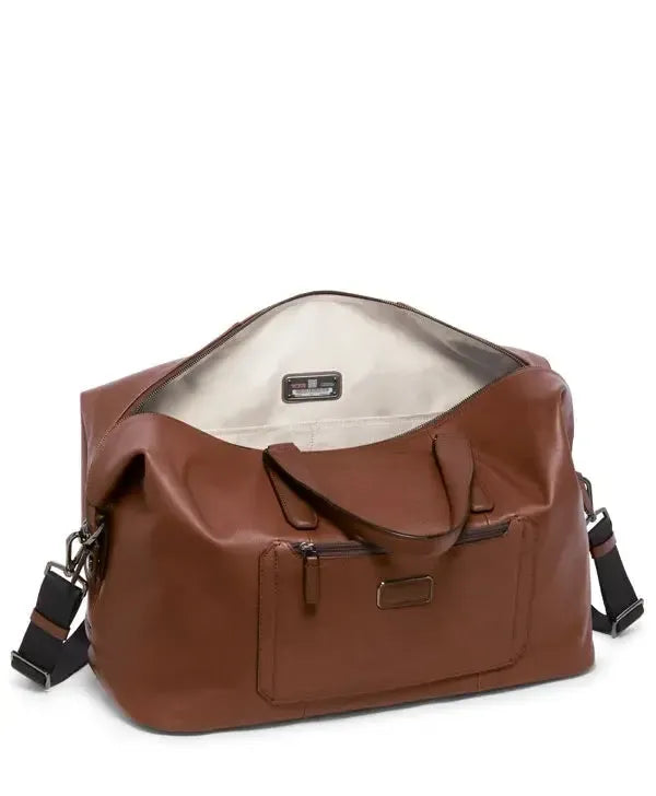 Tumi Harrison Nelson Duffel i skinn Cognac-Bagger-BagBrokers