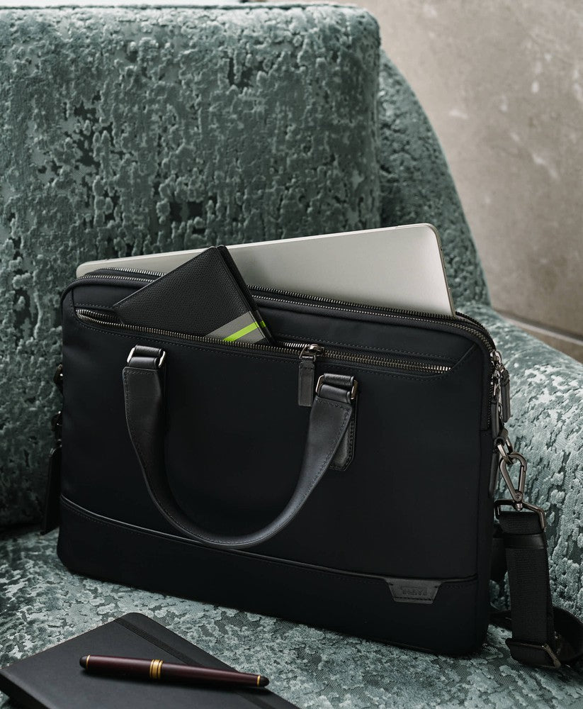 Tumi Harrison Sycamore Briefcase Nylon Black-Veske-BagBrokers