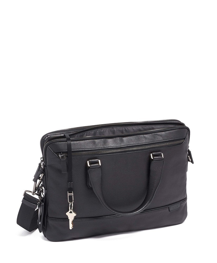 Tumi Harrison Sycamore Briefcase i skinn Black-Veske-BagBrokers