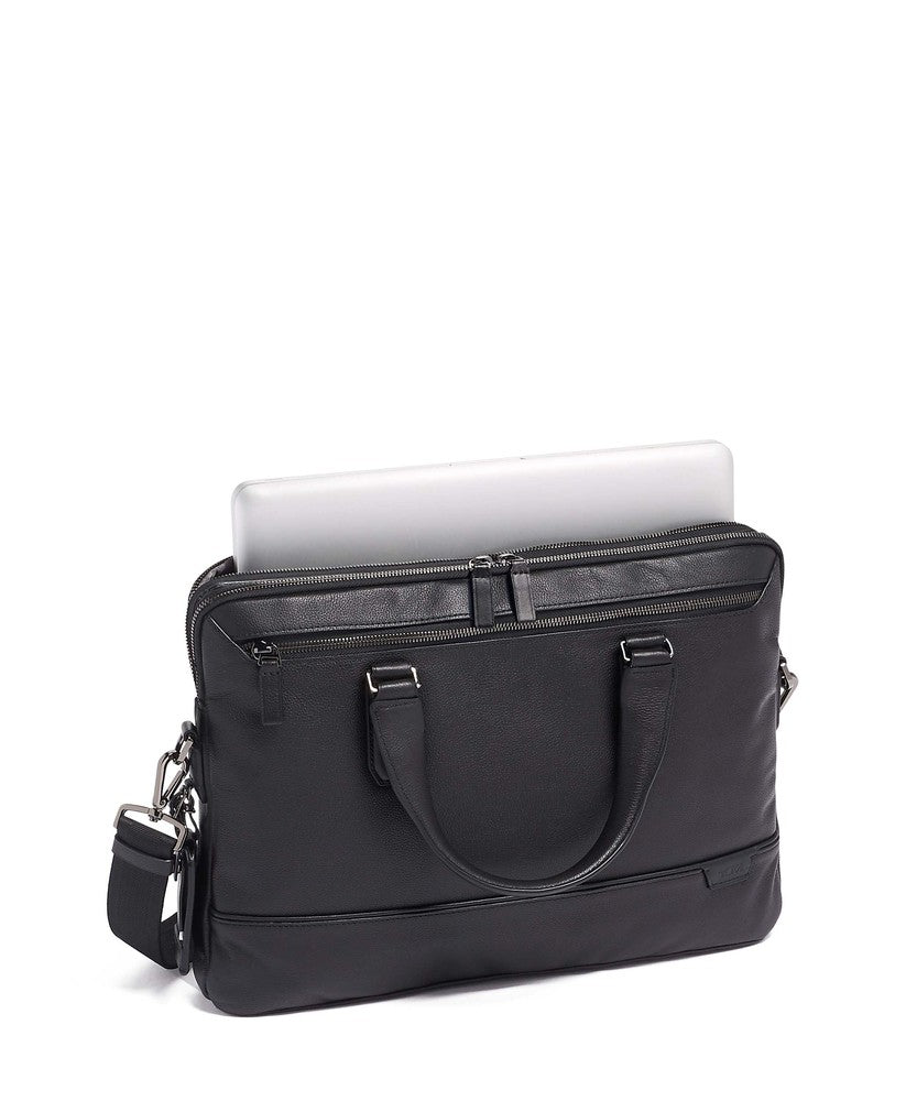 Tumi Harrison Sycamore Briefcase i skinn Black-Veske-BagBrokers