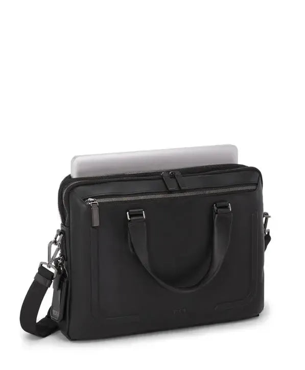 Tumi Harrison Sycamore Slim Brief Black Bombe-Veske-BagBrokers
