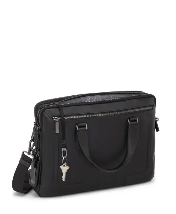 Tumi Harrison Sycamore Slim Brief Black Bombe-Veske-BagBrokers