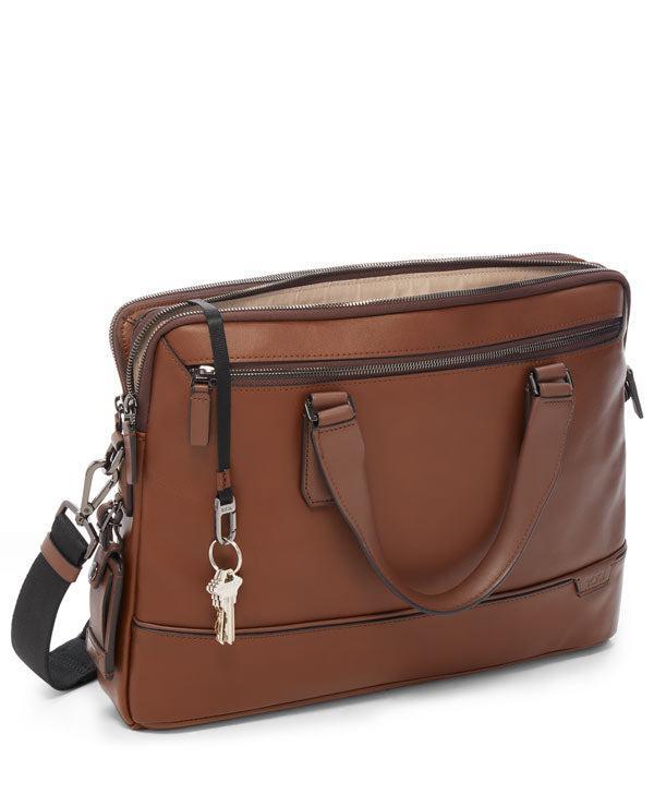 Tumi Harrison Sycamore Slim Brief Cognac-Veske-BagBrokers