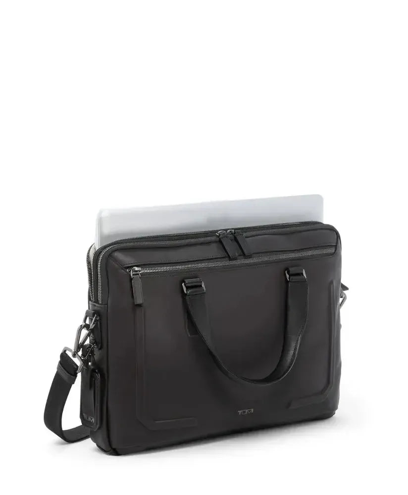 Tumi Harrison Sycamore Slim Brief Espresso Brown-Veske-BagBrokers