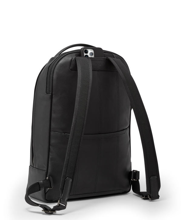 Tumi Harrison Warren Backpack i skinn Black Bombe-Ryggsekker-BagBrokers