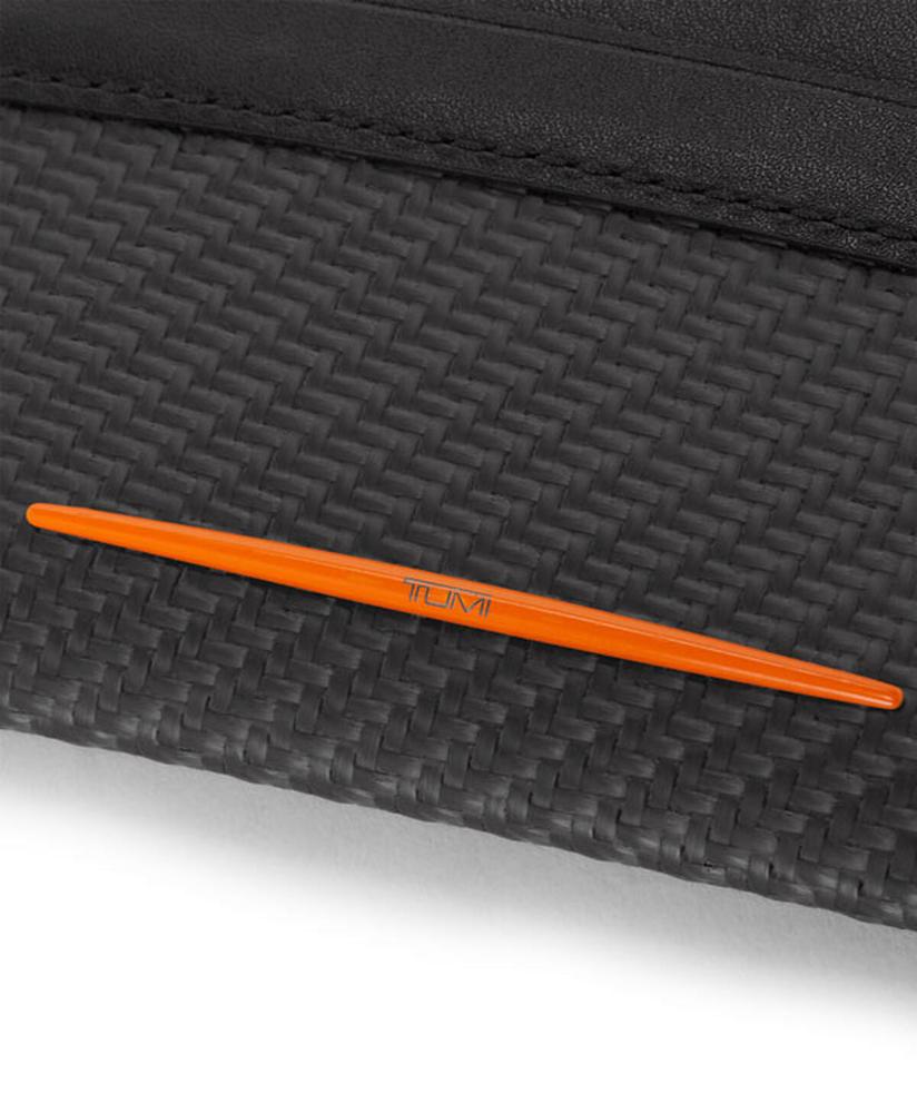 Tumi McLaren Slim Card Case Carbon/Papaya-Reisetilbehør-BagBrokers