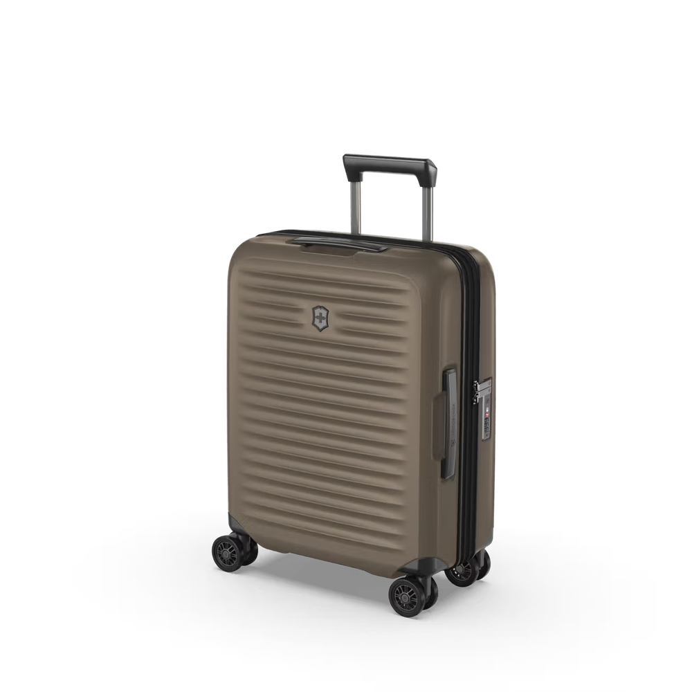 Victorinox Airox Advanced Global Carry On Utvidbar Taupe Brown-Harde kofferter-BagBrokers