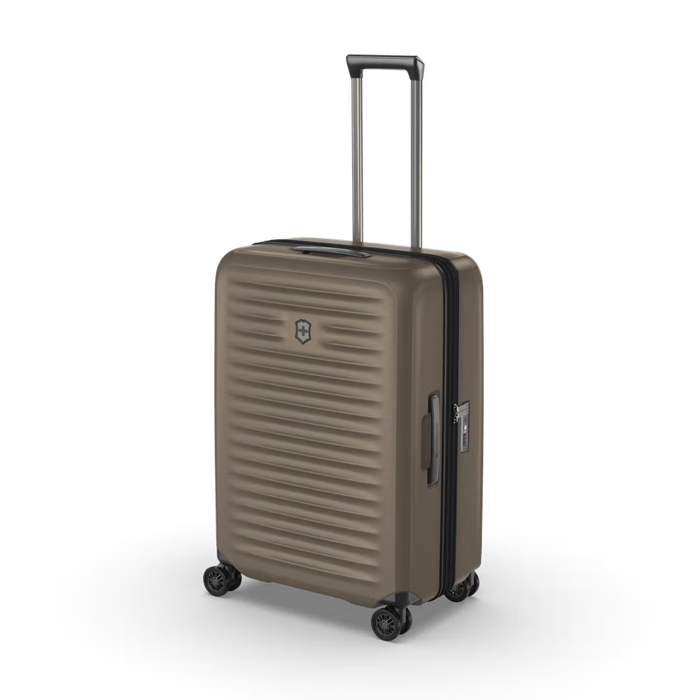Victorinox Airox Advanced Medium utvidbar koffert Taupe Brown-Harde kofferter-BagBrokers