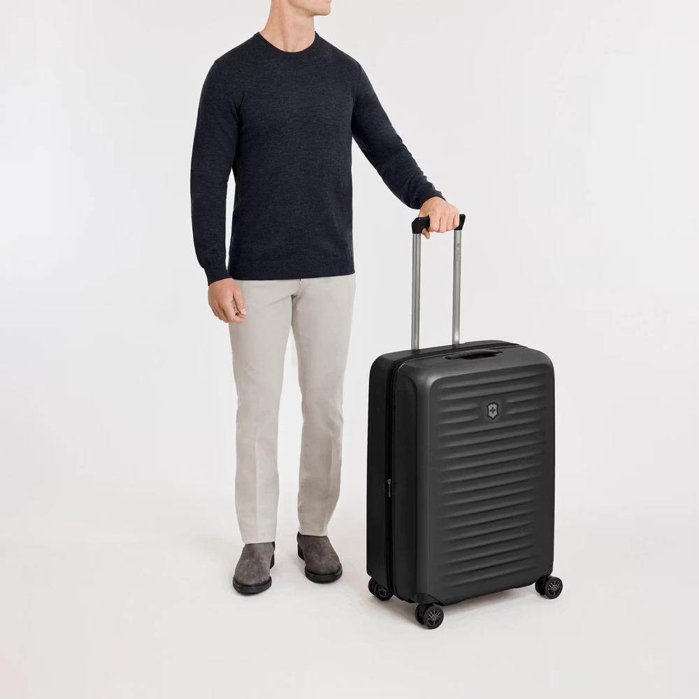 Victorinox Airox Advanced Medium utvidbar koffert Taupe Brown-Harde kofferter-BagBrokers